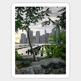 Manhattan Skyline Brooklyn New York City Sticker